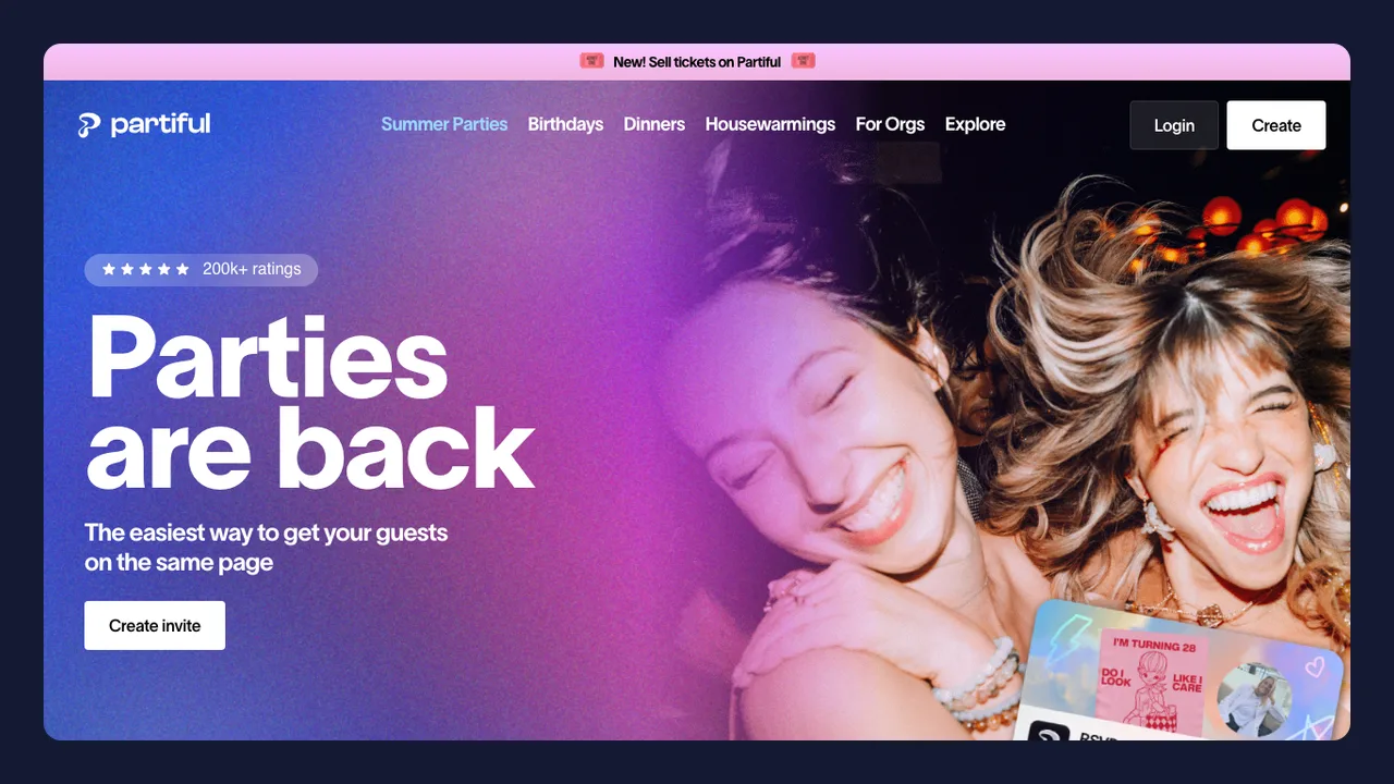 Partiful thumbnail