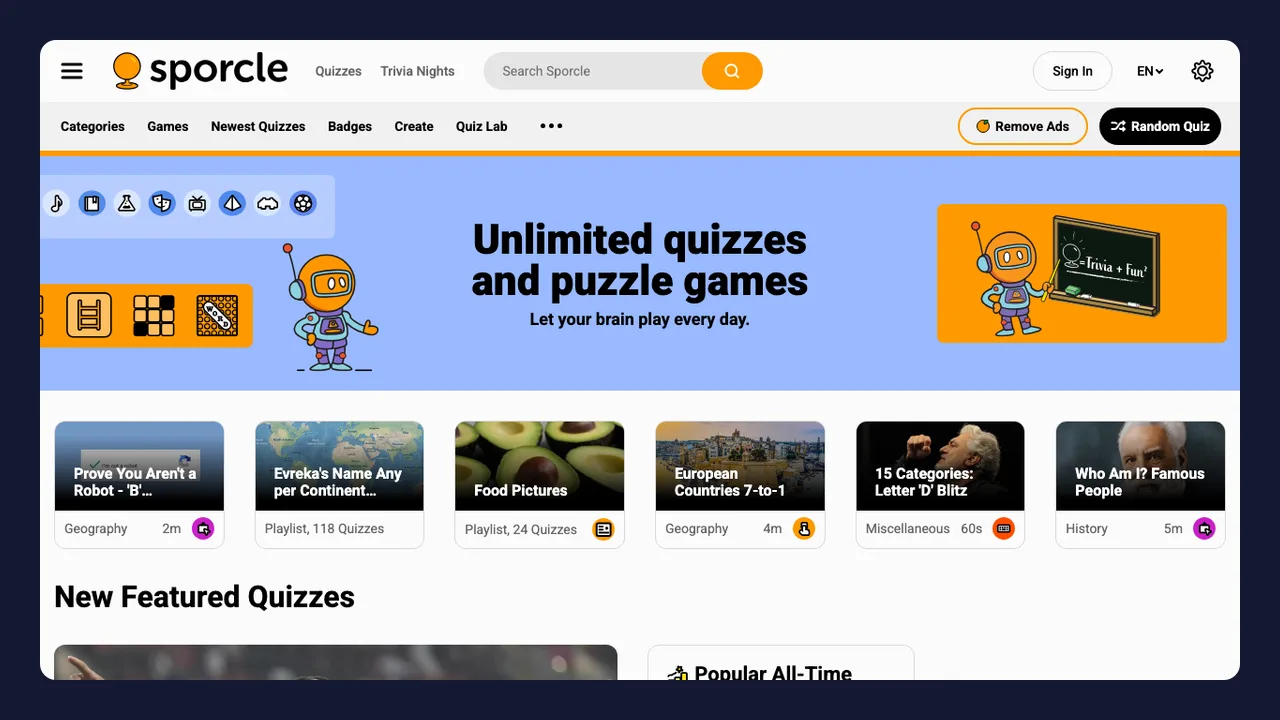 Sporcle thumbnail